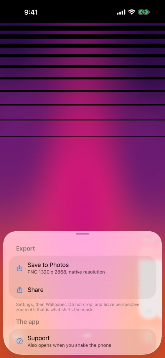 Hide The Notch on iPhone: Export it, free.