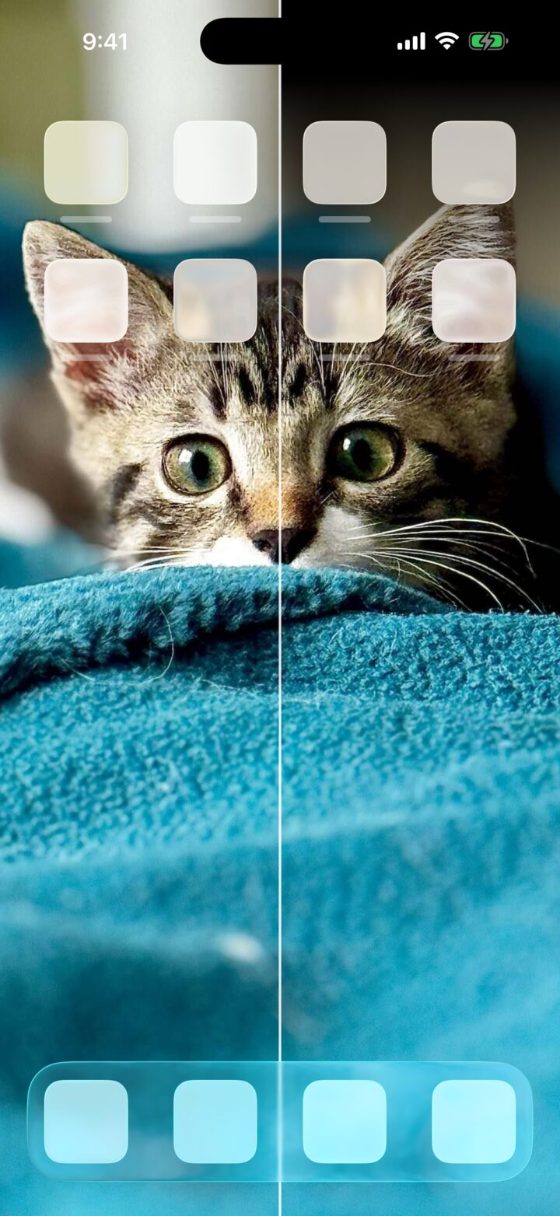 Hide The Notch: The notch disappears.
